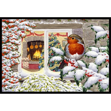 Carolines Treasures European Robin Indoor or Outdoor Mat- 18 x 27 ASA2199MAT